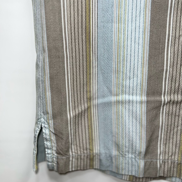 Tommy Bahama Shirt Mens Medium Multicolor Shirt Sleeve Silk Cotton Blend NWT - Picture 8 of 15